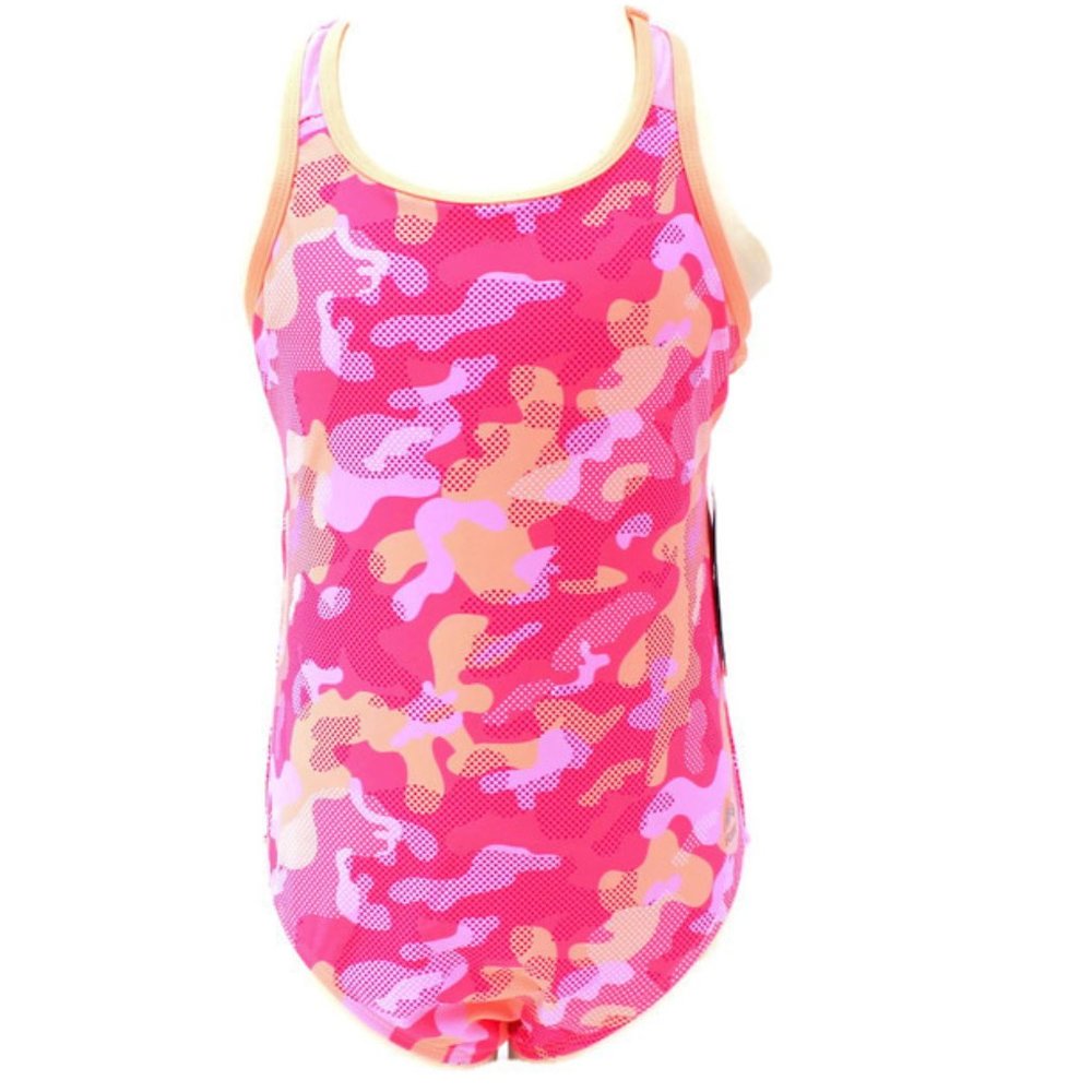 RBX Pink Camouflage Racerback Swimsuit Girls Sz 16